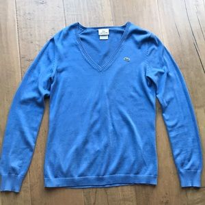 Lacoste V Neck Cotton Sweater Size XL/42